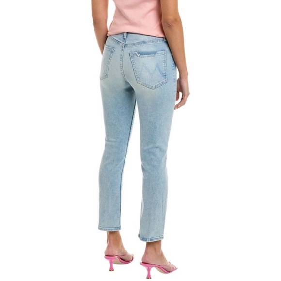 MOTHER Denim - Mother The Pixie Tomcat Ankle Jeans 25 Nature of the Game Distressed Light Wash
